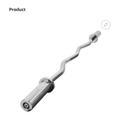 Curl bar, 4ft alloy steel barbell with 2inch sleeves