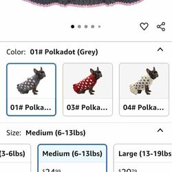 NEW Polka Dot Dog Dress