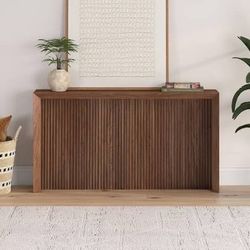 Brown console table 55.5”