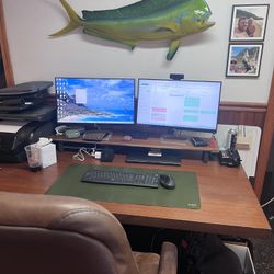 For Sale: 2 Phillips Computer Monitors (24” X 15”), docking station, webcam, And Keyboard