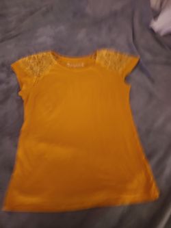 Golden Yellow Lace Shirt