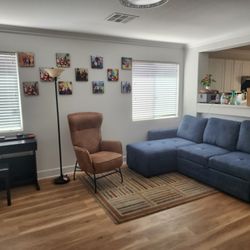 Sofa Plus A Leather Chair Plus Foot Rest