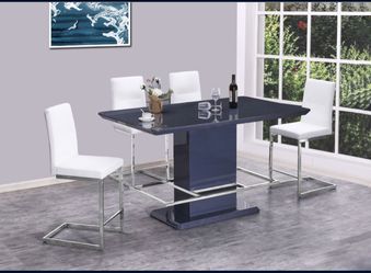 White And Grey Counter Height Dining Set