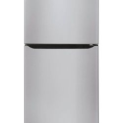 LG - 20.2 Cu. Ft. Top-Freezer Refrigerator - Stainless steel