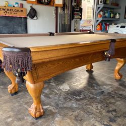 Pool Table 8ft ( Free Delivery & Set Up & New Color Felt Of Your Choice 