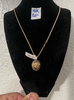 10K Chain and Pendant For Wedding 20 Inches Long
