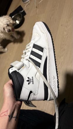Black and white addidas