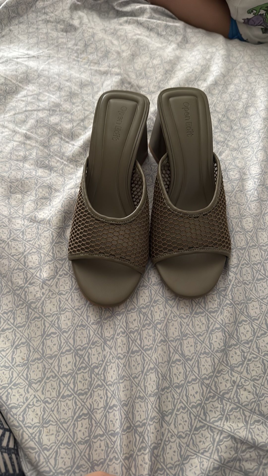 Open edit Mesh Heel Sandal 