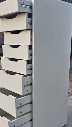 Ikea Alex Tall White 9-Drawer Dresser