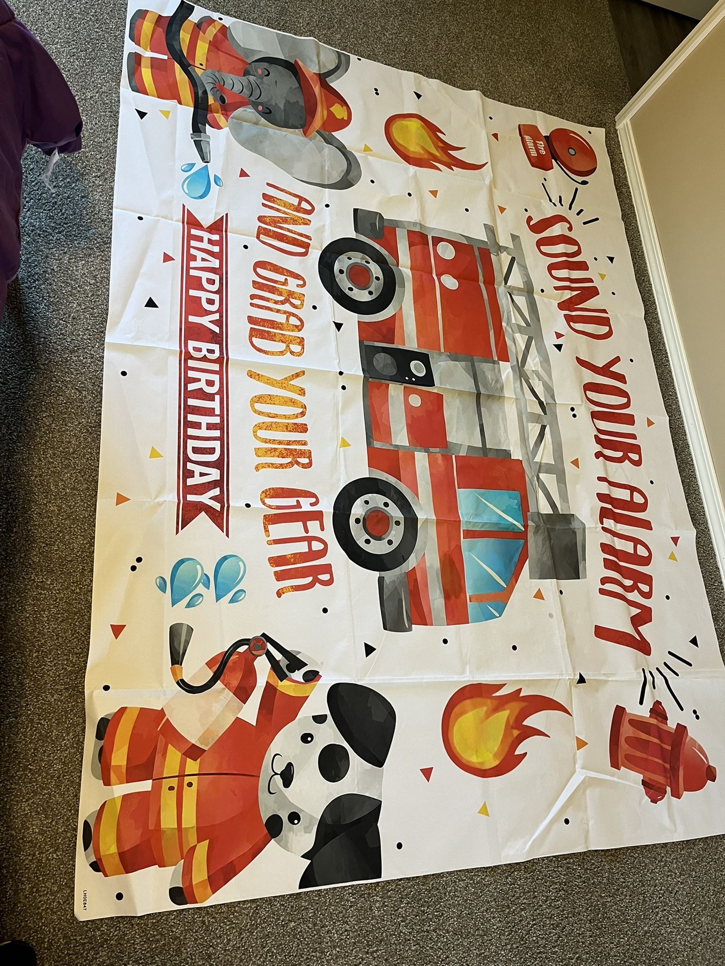 Banner Firefighter Kid’s Bday