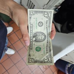 Rare 5 Dollar Bill