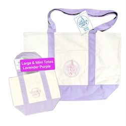 Trader Joe’s Large and Mini Lavender Canvas Tote