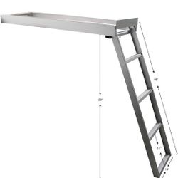 Extreme Max 3005.3434 escalera pontón de soporte con 4 peldaños

