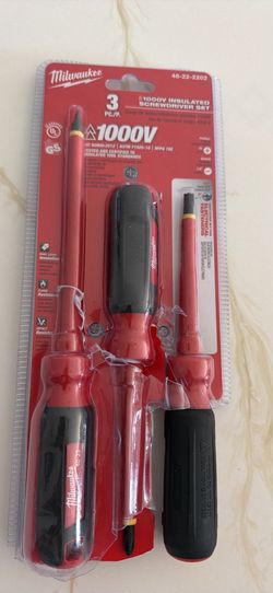 1000-Volt Insulated Screwdriver Set 3-pieces