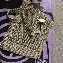 Chateau Vintage Knit Crossbody Purse