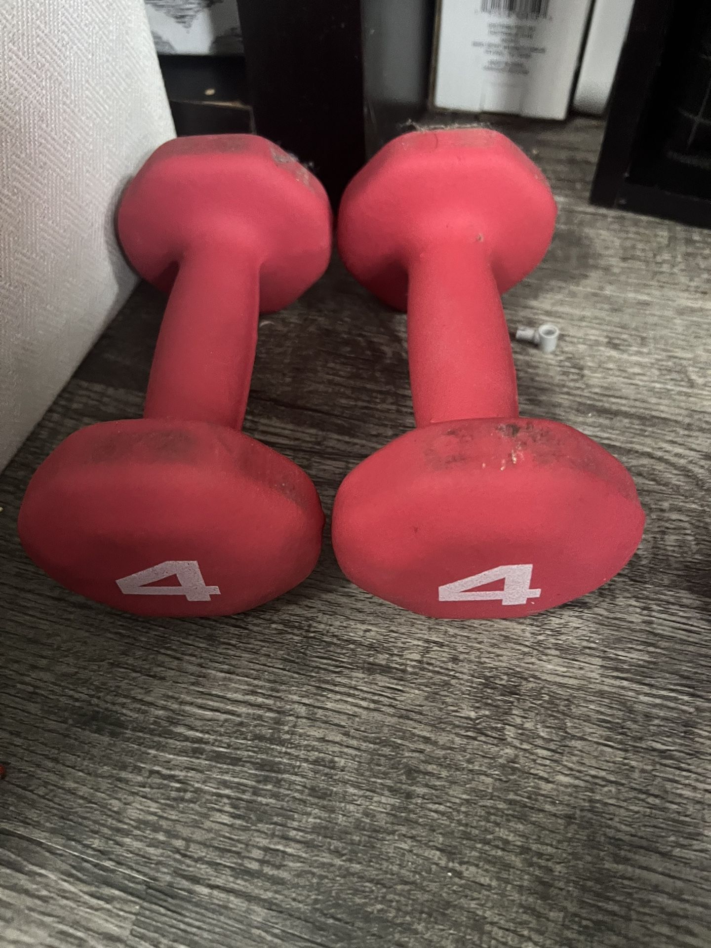 Training Weights Four Dumbbells 