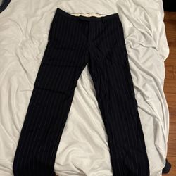 Brooks Brothers Pinstriped Slacks Navy