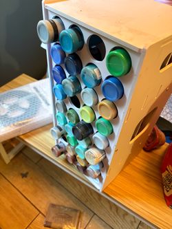 Acrylic paint storage