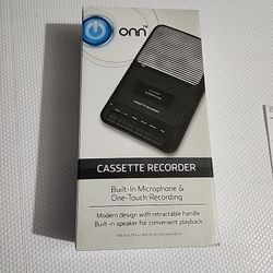 New OON  Cassette Recorder Built-in Microphone & One-Touch Recording