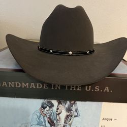 STETSON ANGUS GRANITE GRAY COWBOY HAT