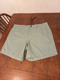 Saks Fifth Avenue Linen Blend Chino Shorts Women's XXL Casual Relaxed