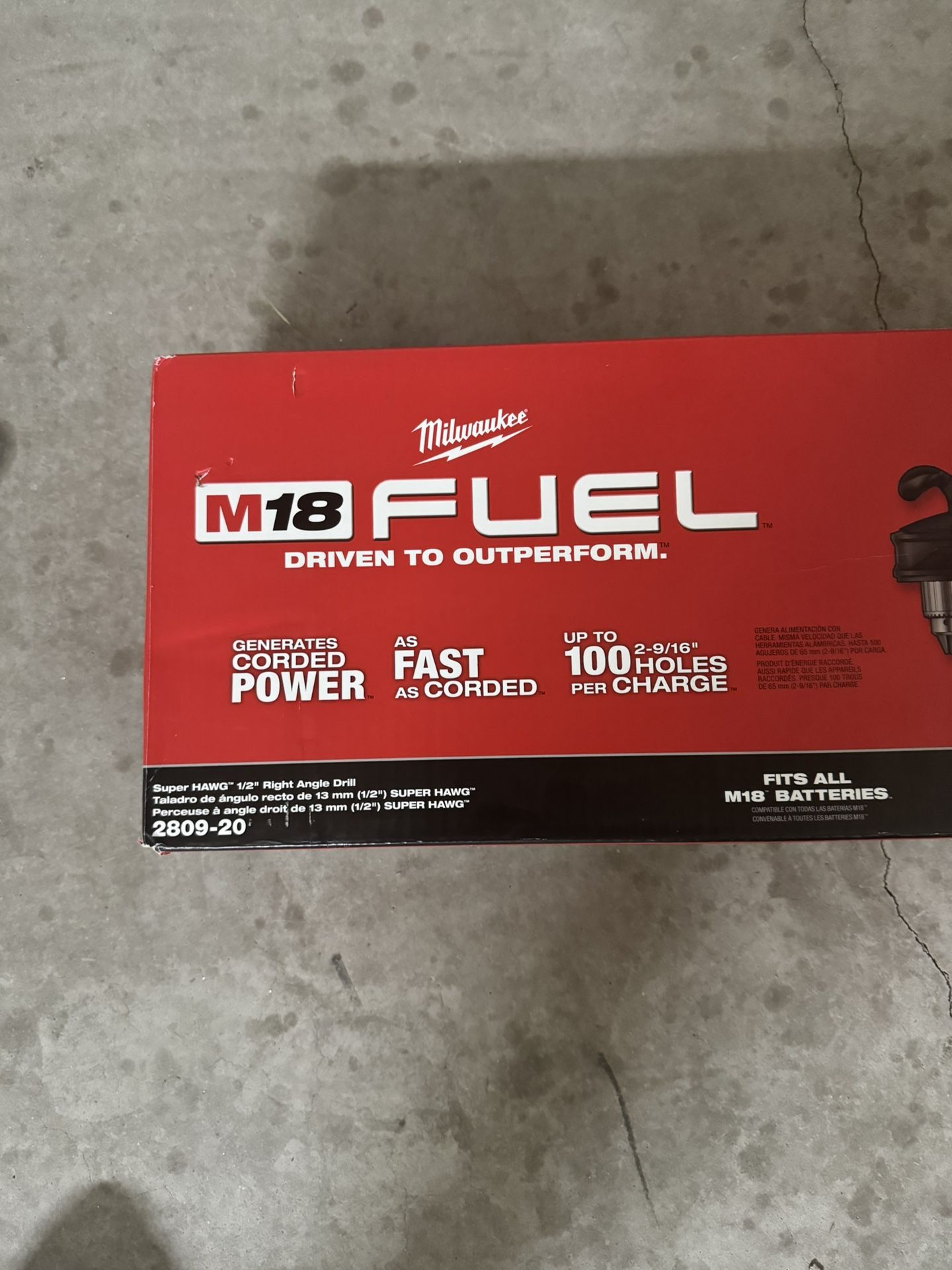 Milwaukee SuperHawg Angle Drill
