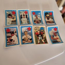 Collectible Vintage Baseball Players Signature Cards 