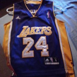 Kids Small #24 Kobe Bryant Basketball Jersey 