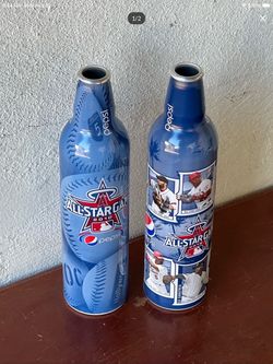 2010 MLB All-Star Game (2x) Limited Edition Commemorative Aluminum Pepsi Bottle -  6 Player Photo / All-Star Logo
