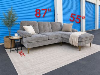 Gray Sectional Couch Sofa