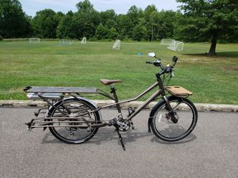 2013 trek transport+cargo long tail ebike.