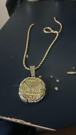 14K Gold Rope Chain + Pendant