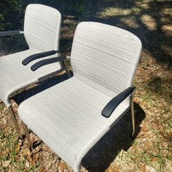 TWO LIKE NEW MATCHING LOBBY CHAIRS 