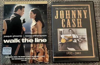 Johnny Cash 2 DVD Lot: Walk The Line & The Unauthorized Biography of Johnny Cash