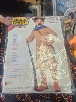 Theodore Roosevelt Child Halloween Costume Size 8-10