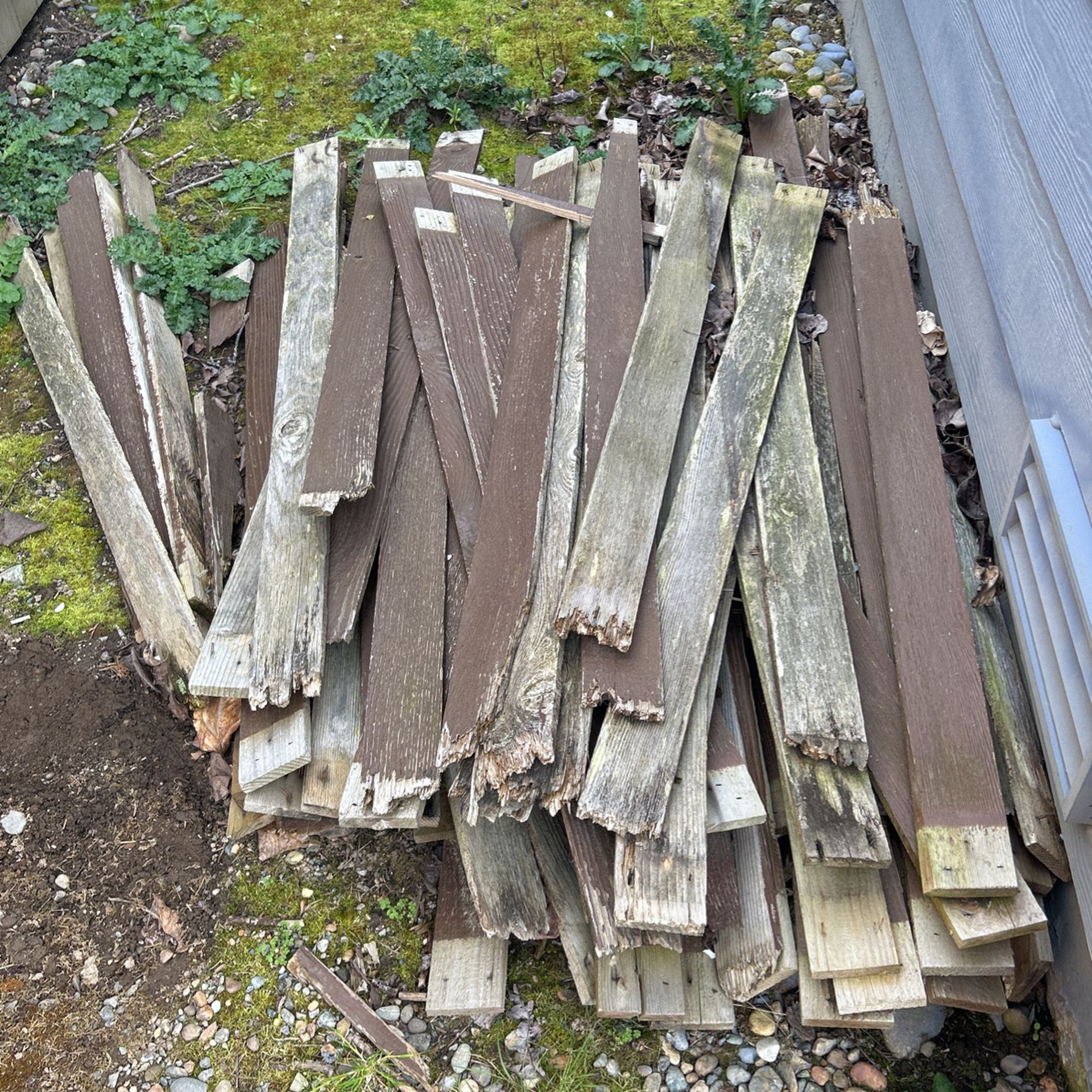 Scrap Wood from treated fence - Free