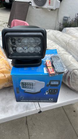 Remote controlled light.