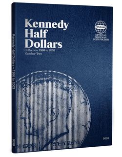 Kennedy half dollars 1986 thru 2003 Brand New Whitman Coin Album!!~(IVID#1608)