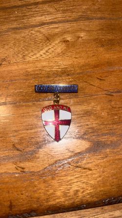 God and Country God and Me Enamel Pin Badge