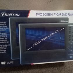 Emerson Two Screen 7" Car DVD Player 