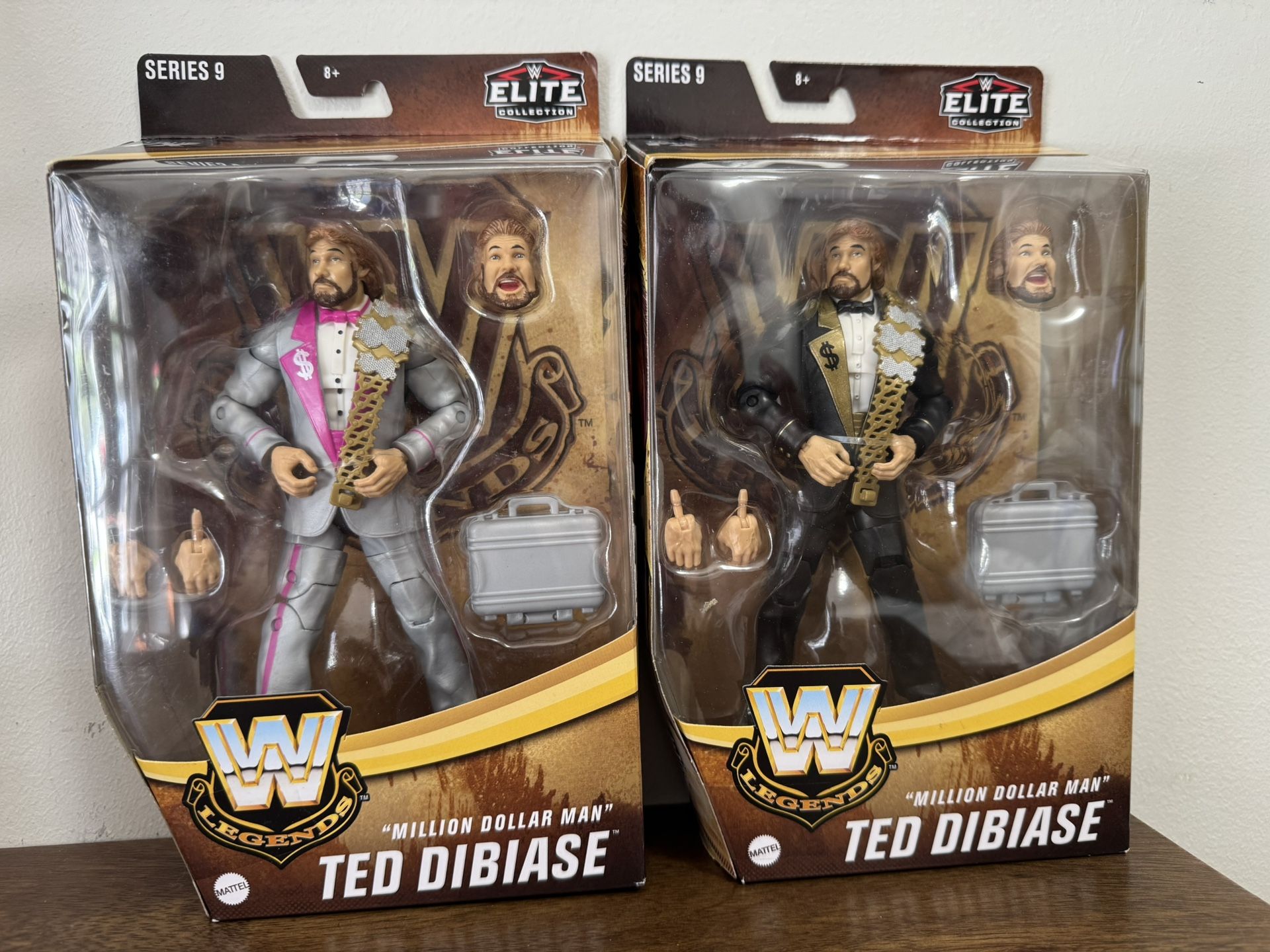 Mattel WWE Legends MILLION DOLLAR MAN TED DIBIASE set