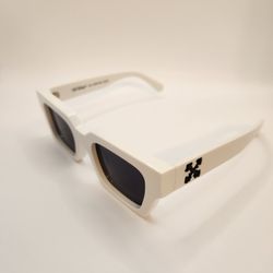 Off White Sunglasses - White w/ Black Lenses