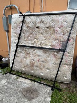 King bed and bed frame