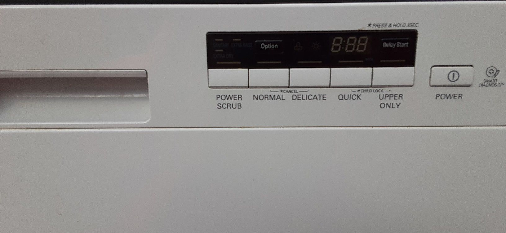 DISHWASHER, LG Inverter Direct Drive (Model # LDS5040WW)