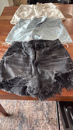 Denim shorts