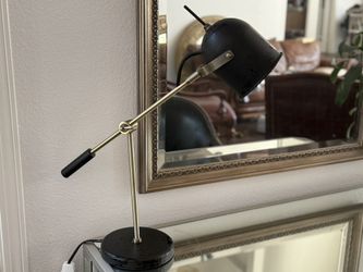 Black & Gold Desk Lamp (2 Available)