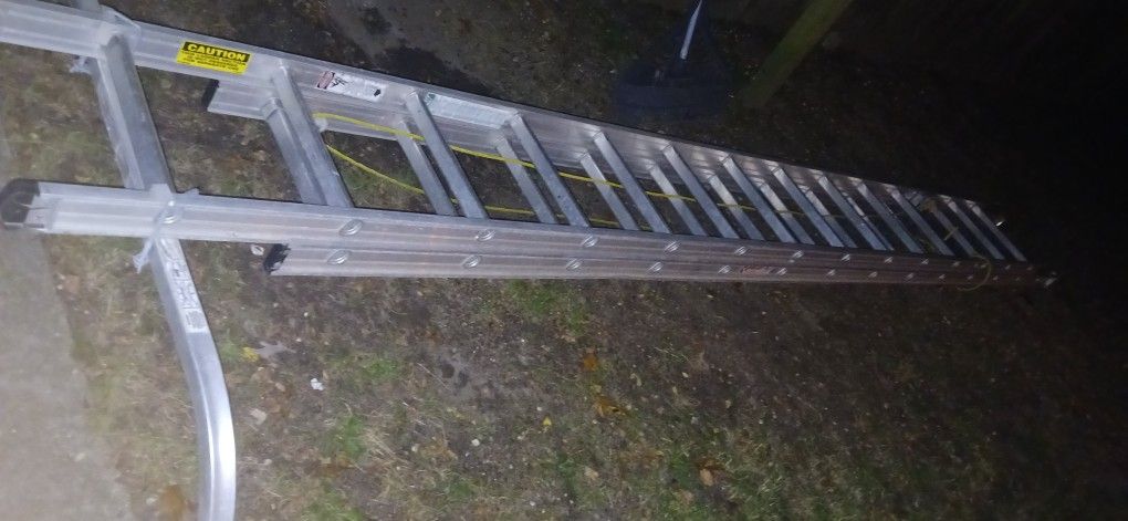 24ft Keller ladder with stabilizer.