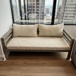 Indoor/Outdoor Solid Wood Couch World Market