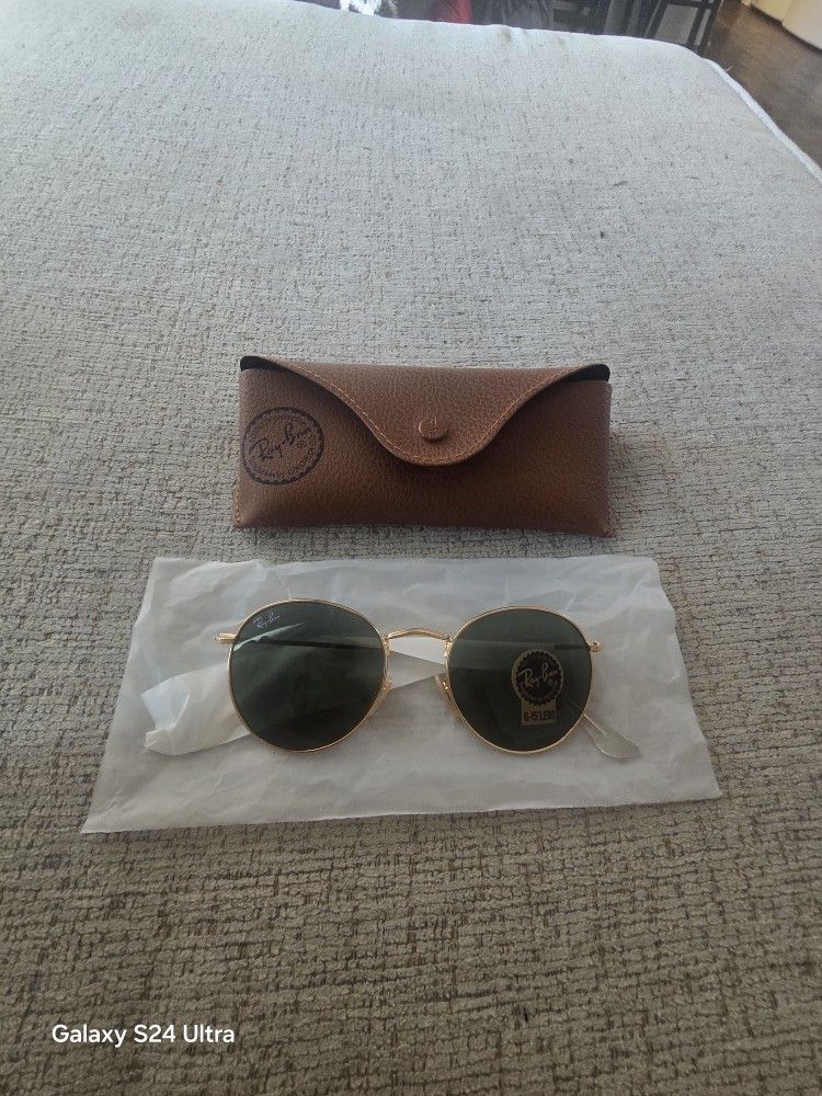 Ray Ban Round Metal Gold Frame