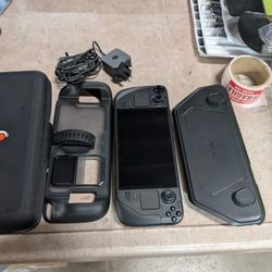 Steam Deck OLED 1 TB With case, Charger, Case And Cover, Dual OS
